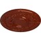 Ekena Millwork Dauphine Ceiling Medallion (Fits Canopies up to 13 1/4"), Hnd-Painted Firebrick, 33 7/8"OD x 1 3/8"P CM33DAFIF - alternate 4